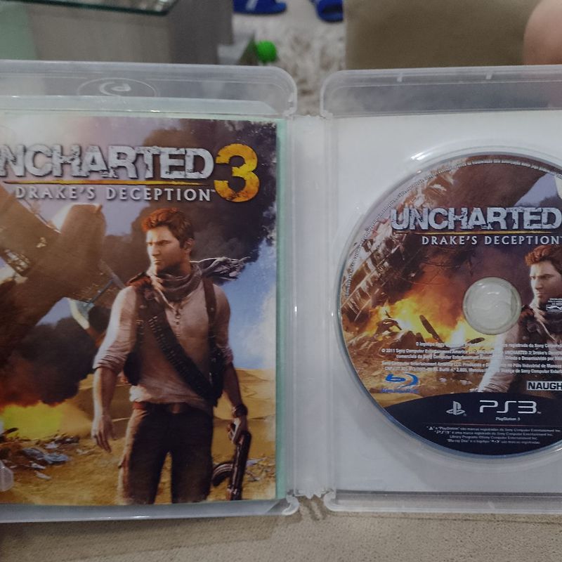 Jogo Uncharted 3 Drake's Deception Favoritos PS3 Mídia Física