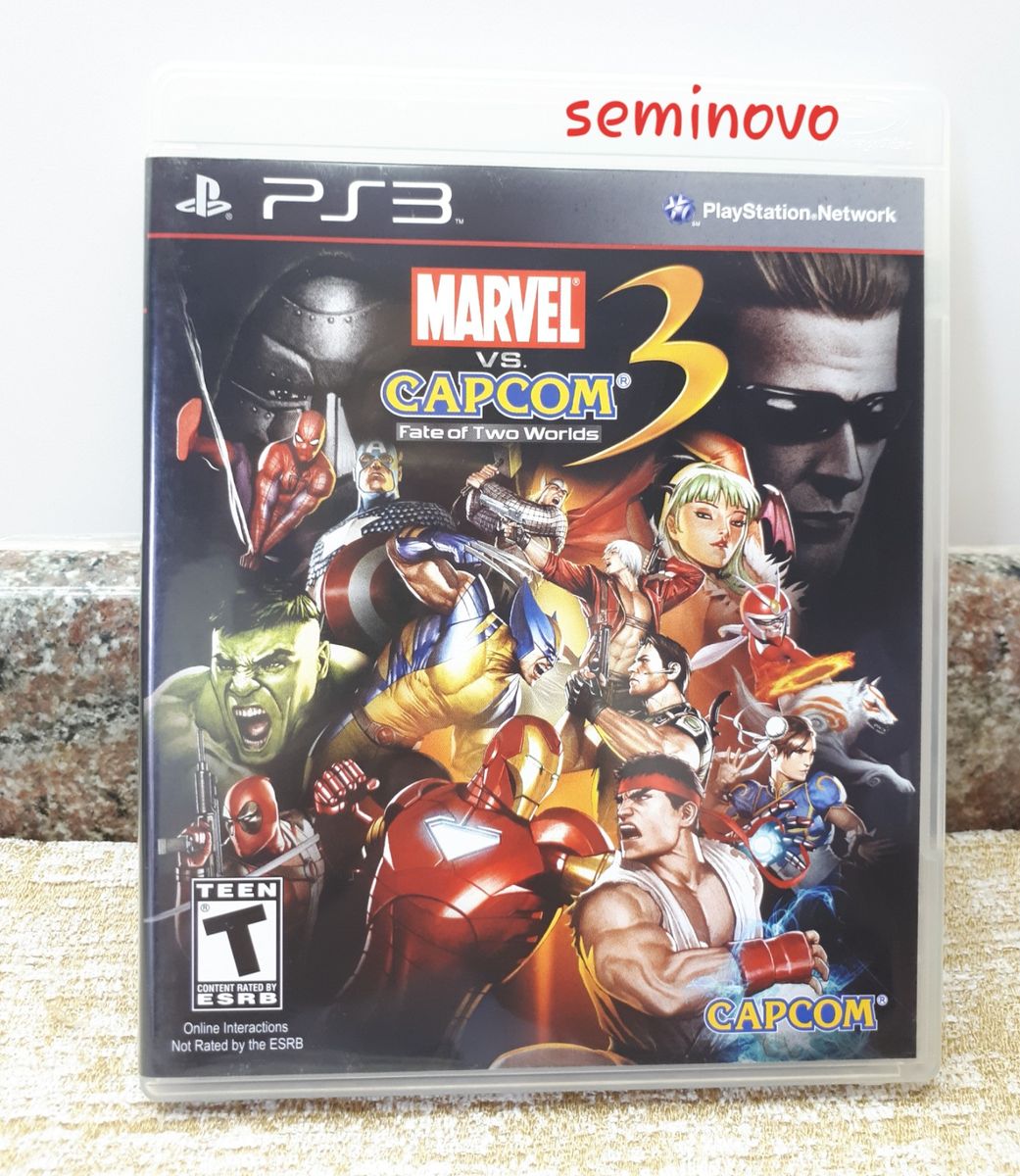 Marvel Vs Capcom 3 Fate Of Two Worlds Ps3 Seminovo 