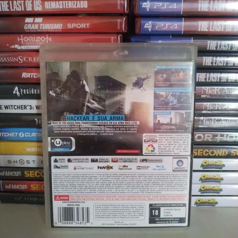 Jogo Watch Dogs - PS3 - MeuGameUsado