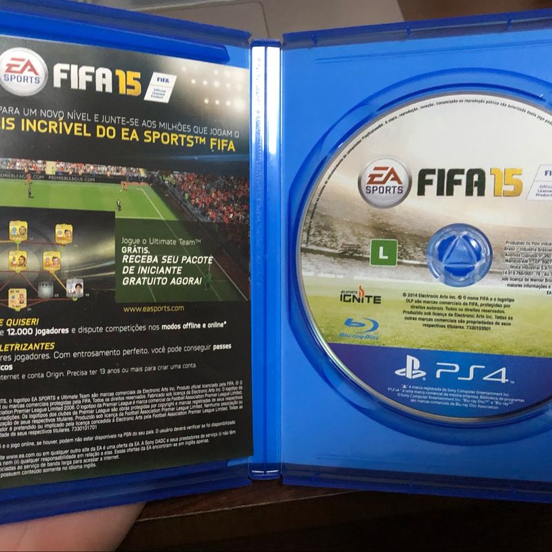 Jogo Ps4 Fifa 15 - Midia Fisica