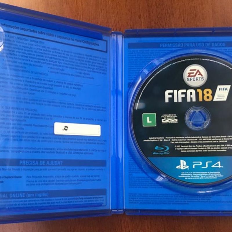 JOGO FIFA 18 - PS4 (USADO)