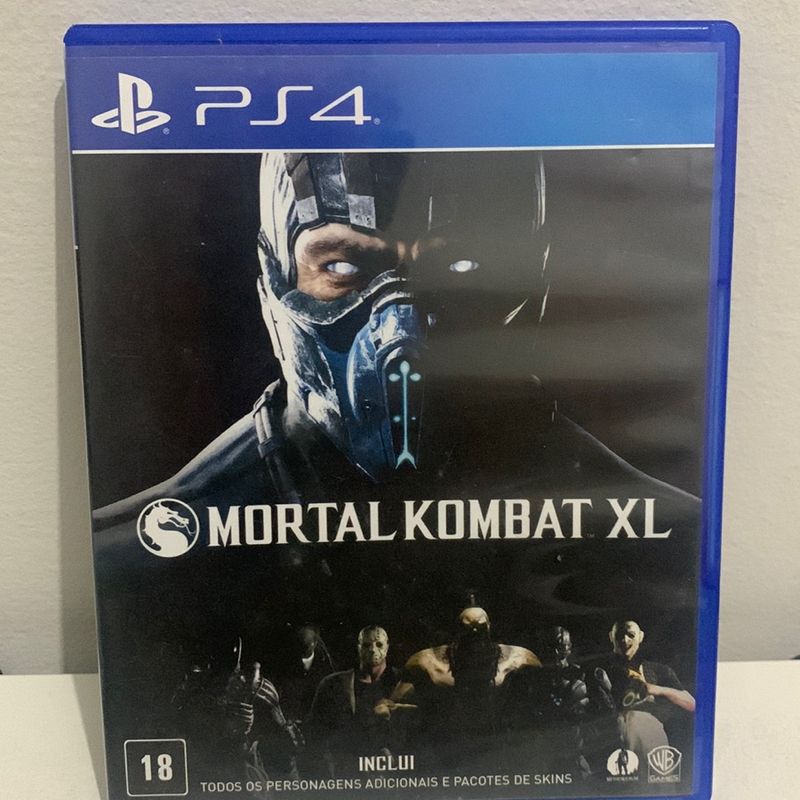 Jogo Ps4 Mortal Kombat Xl com Todos Personagens Adicionais e Pacotes de  Skins Midia Fisica Original, Jogo de Videogame Sony Usado 92981142