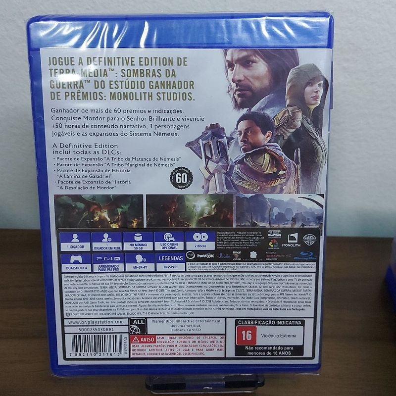 Sombras Da Guerra - Definitive Edition - PlayStation 4