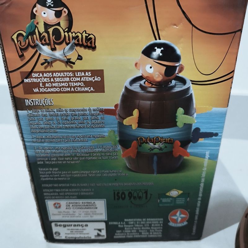 Jogo Divertido Pula Pirata Estrela