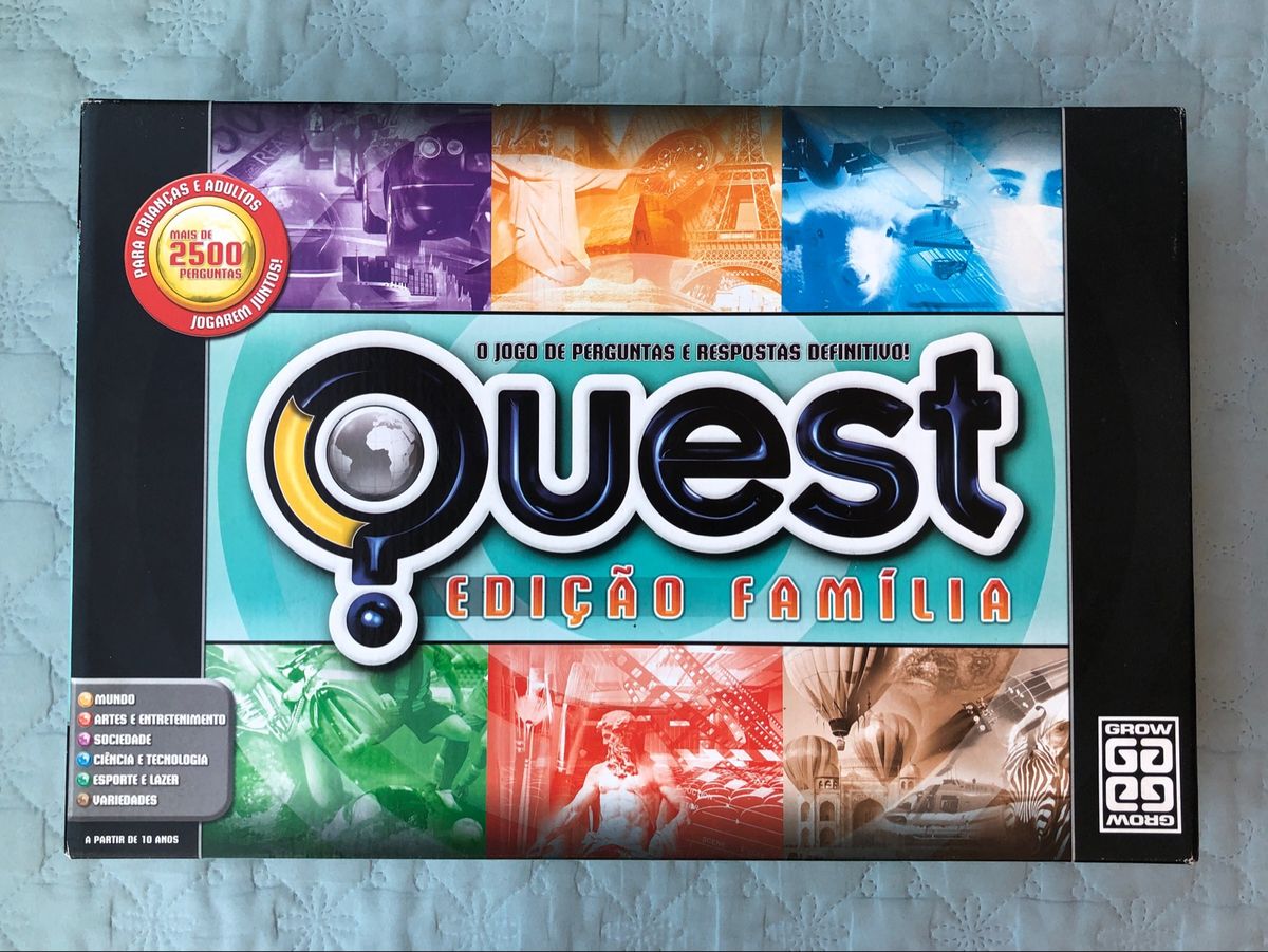 Jogo Quest Edição Família Grow Completo Antigo e Raro | Jogo de ...
