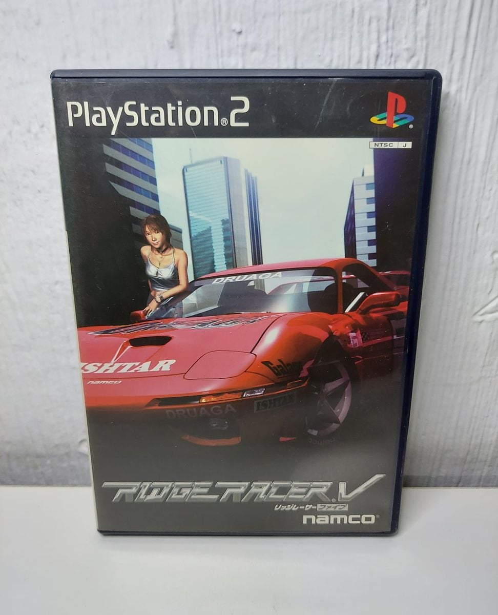 Jogo Ridge Racer V Original Japonês Playstation 2 Ps2 Mídia Física Roxa ...
