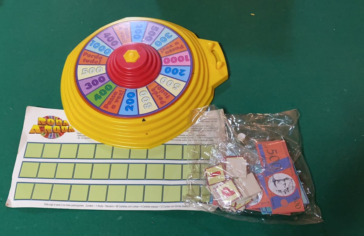 Jogo Roda Roda do Silvio Santos Jogo de Tabuleiro Sbt Usado 54847748