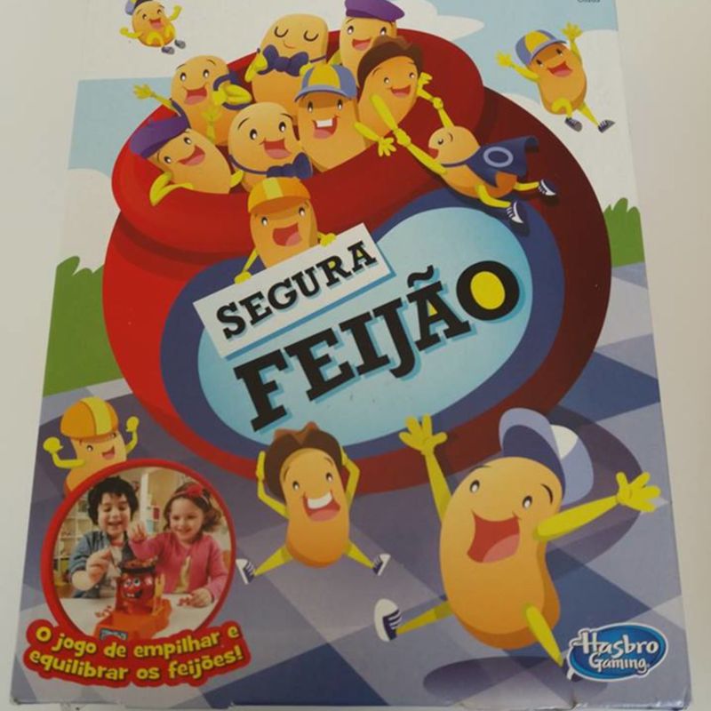 Jogo Hasbro Não Derrame ou Feijão, Jogo Fácil e Divertido de