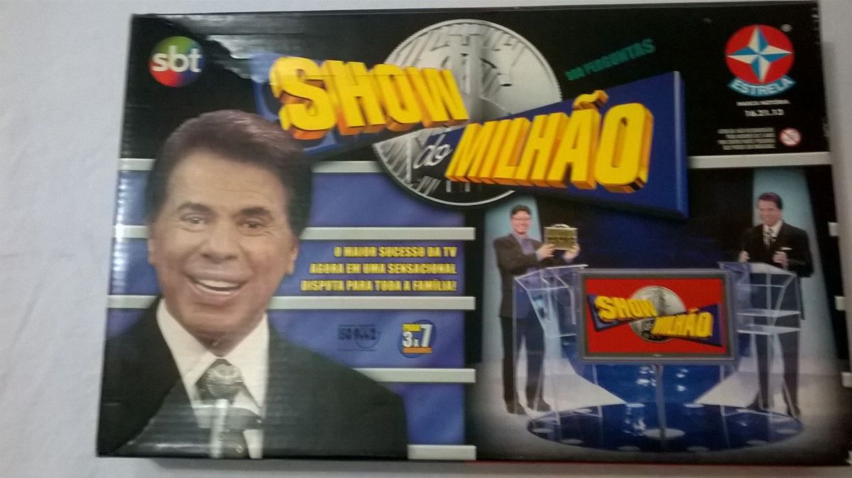 Jogo Show do Milhão Silvio Santos Antigo Jogo de Tabuleiro Estrela