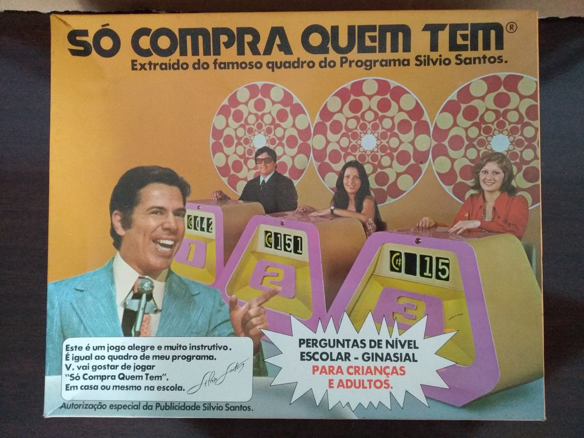 Jogo Silvio Santos Só Compra Quem Tem Jogo de Tabuleiro Marca