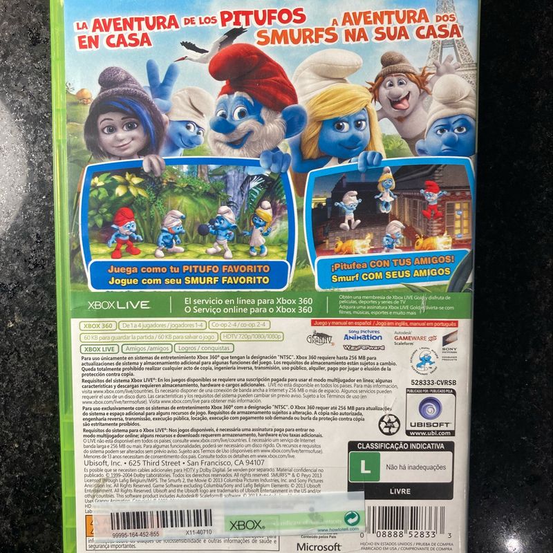 Jogo Smurf 2 Original Xbox 360, Jogo de Videogame Xbox 360 Usado 82591586