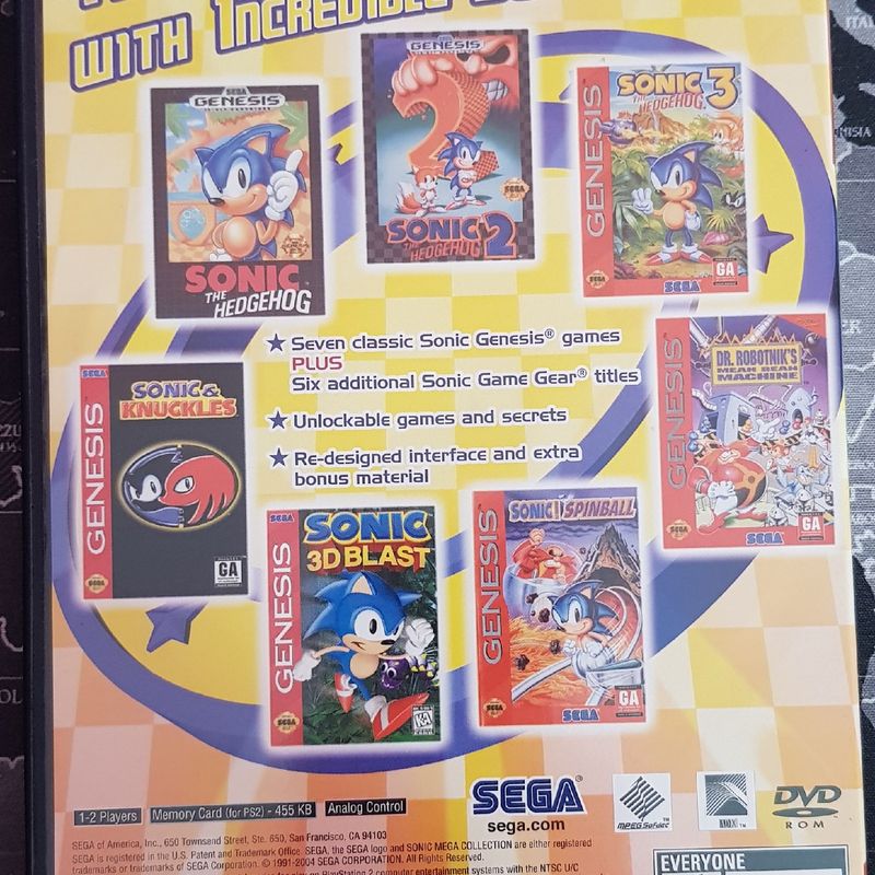 Jogo sonic playstation 2