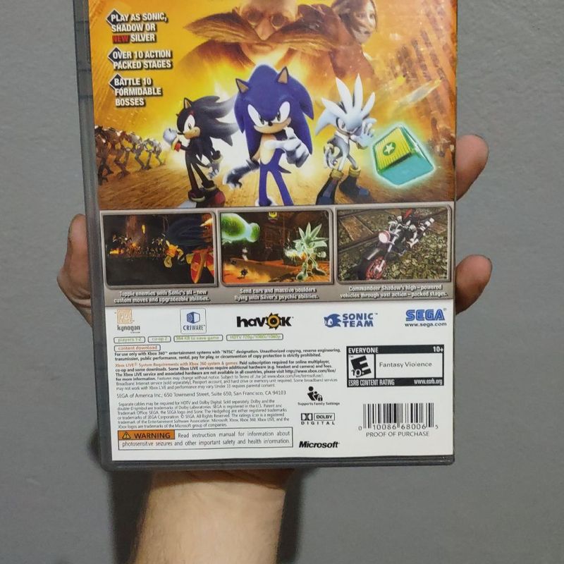 Sonic: The Hedgehog - Xbox 360, Jogo de Videogame Xbox 360 Usado 83384725