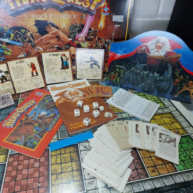 Jogo Tabuleiro Hero Quest Rpg Estrela Original Anos 90 Rarid | Produto  Vintage e Retro Raridade Disponivel Pronta Entrega Usado 75742007 | enjoei