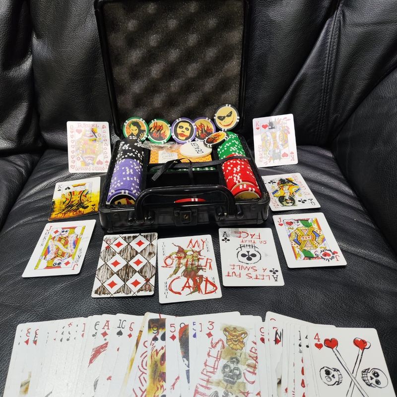 Jogo The Dark Knight Joker Poker Set | Dc Comics Nunca Usado