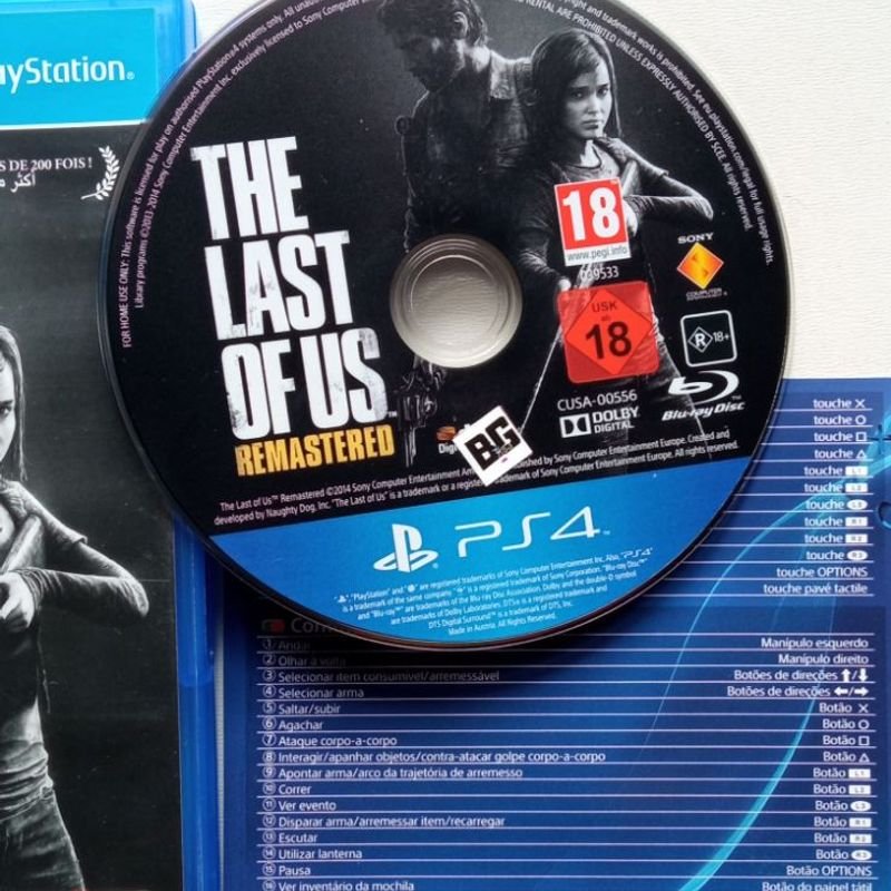 Jogo The Last of Us Encartelado - Ps4 Mídia Física Usado