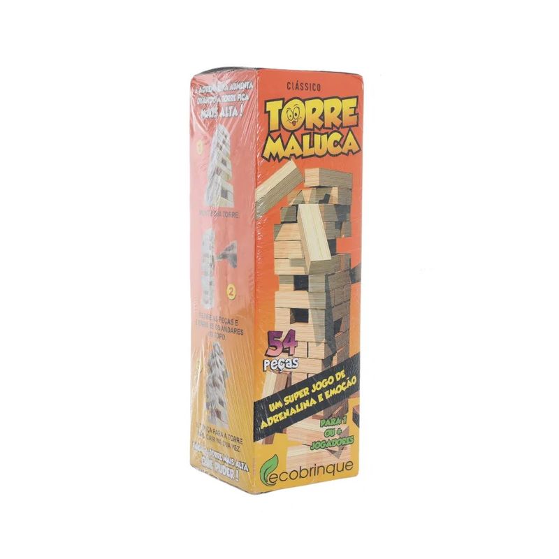 Jogo Torre Maluca 40 Pecas de Madeira - Oxalá Papelaria