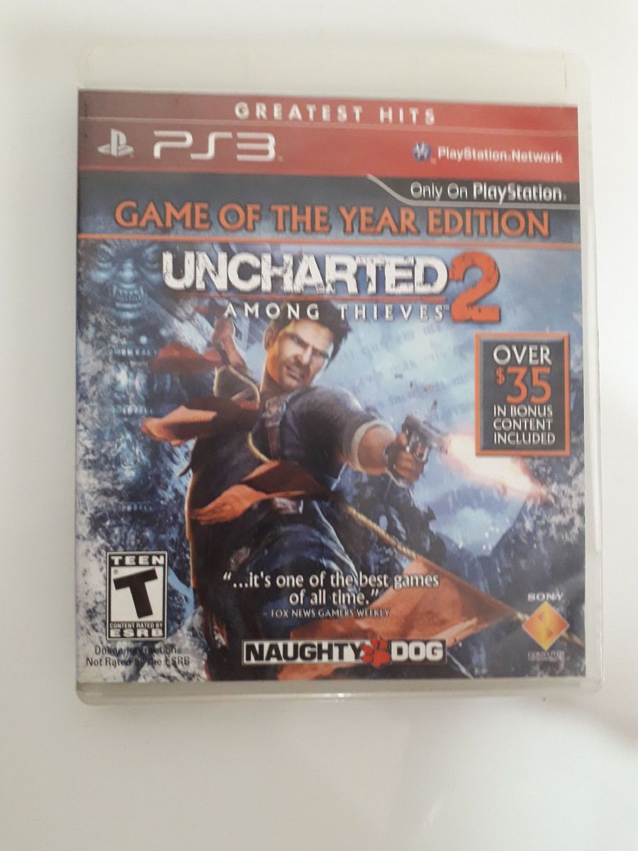 Jogo Uncharted Among Thieves Jogo De Computador Original Usado