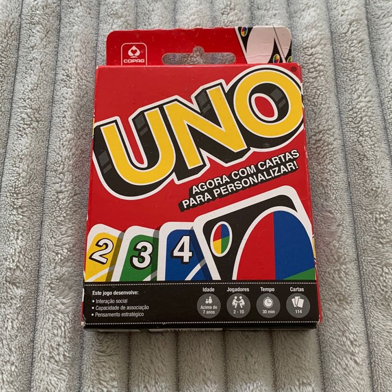 Jogo Uno - com cartas para personalizar