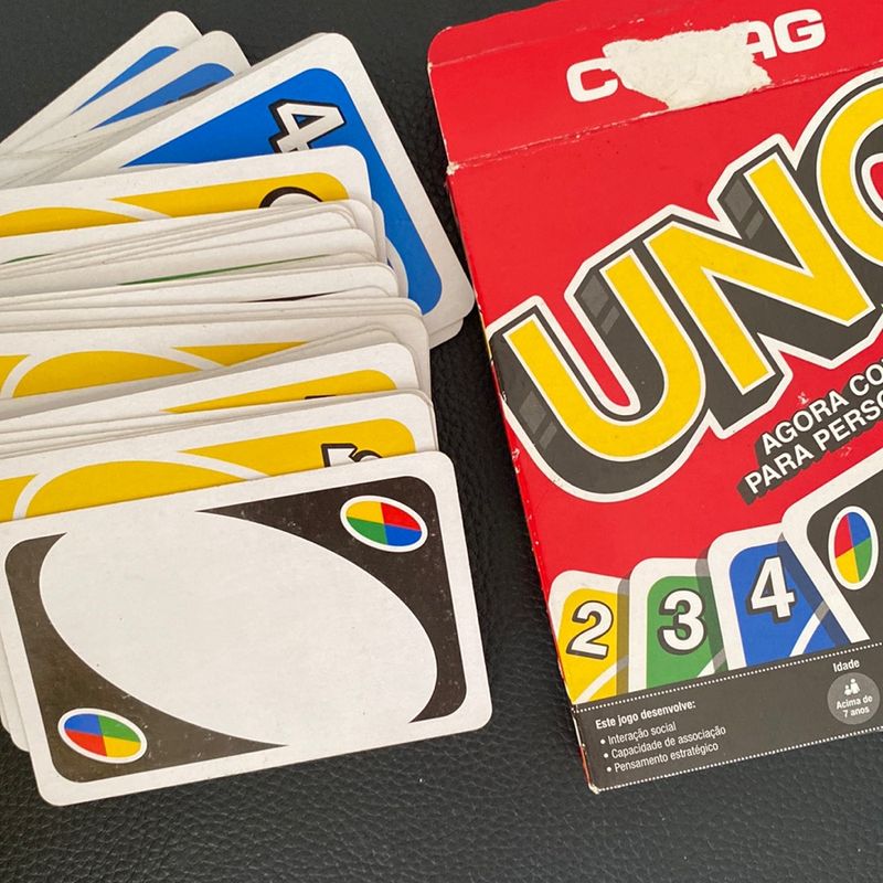 Jogo de Cartas: UNO, Com cartas personalizáveis, Copag