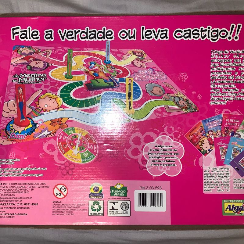 Barbie Verdade Ou Desafio Jogo Brinquedo Menina Frete Grátis