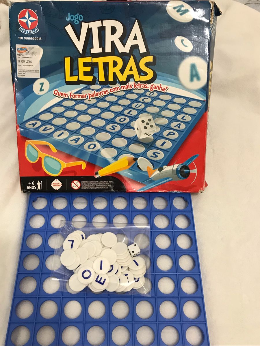 Jogo Vira Letras da Estrela (Faltam 4 Letrinhas 1 Peça Das Letras E, O, L,  R) | Brinquedo Estrela Usado 49846990 | enjoei