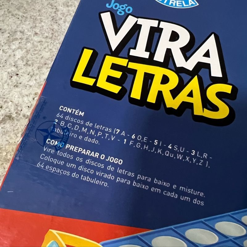 Jogo Vira Letras - Estrela - Estrela