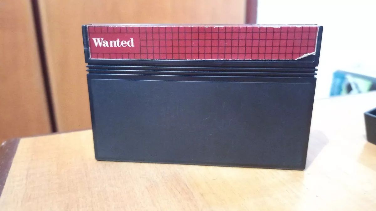 Jogo Wanted Sega Master System Cartucho Funcionando Light Phaser | Jogo ...