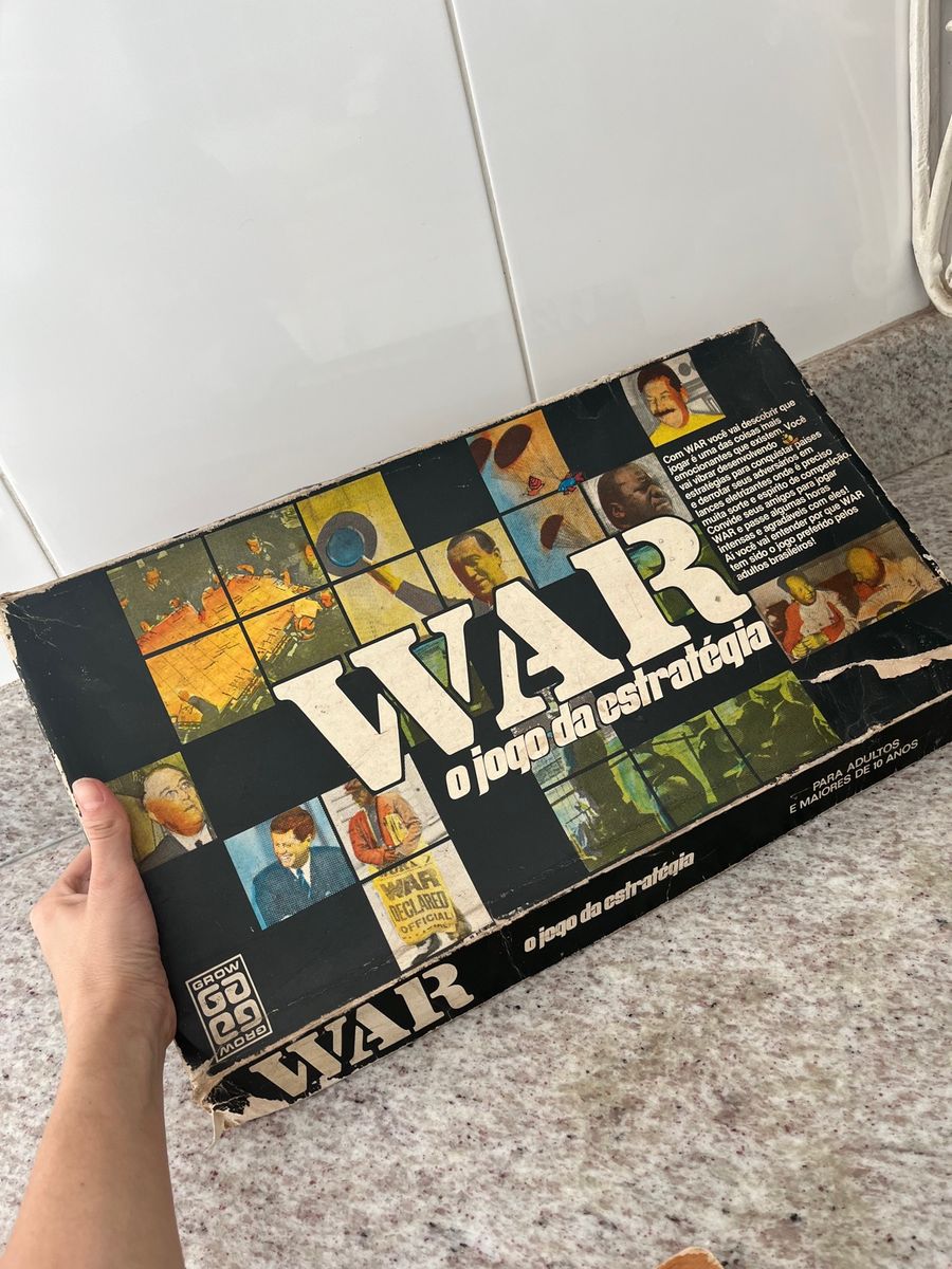 Jogo War Antigo, Produto Vintage e Retro Grow Usado 80371056