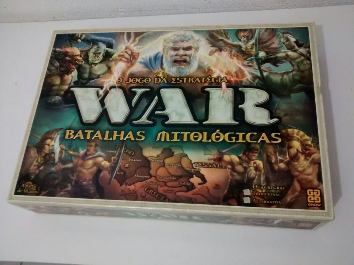 Jogo War Batalhas Mitológicas | Jogo de Tabuleiro Grow Usado 19549203 ...