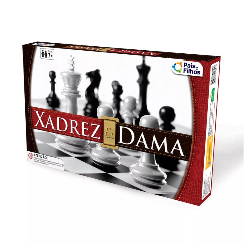 Jogo - Xadrez e Dama - Pais &Amp; Filhos, Pais E Filhos Nunca Usado  60546729