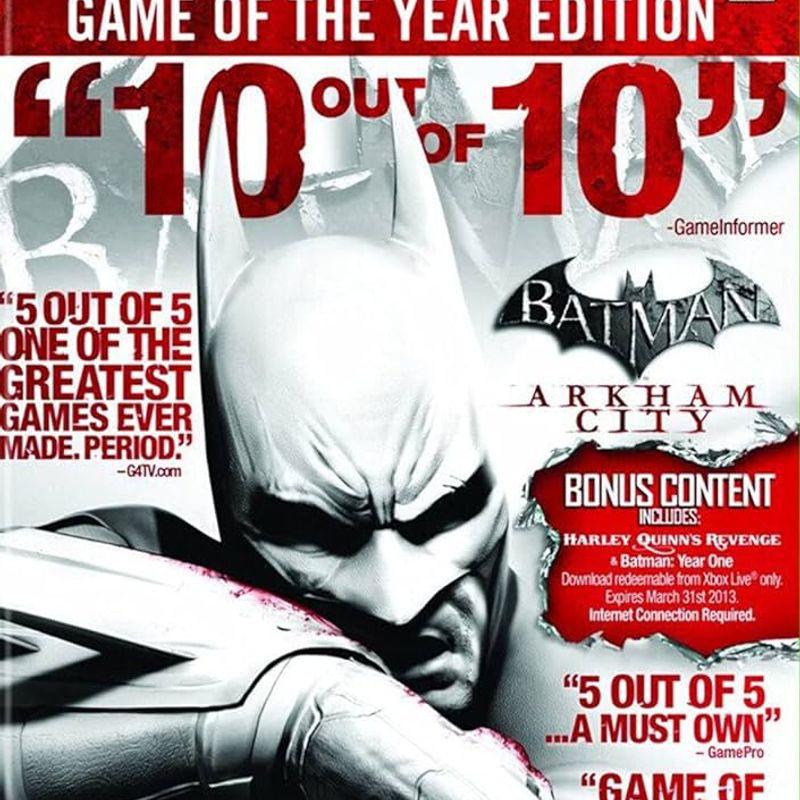 Jogo Xbox 360 Game Of The Year Edition Batman Arkham City