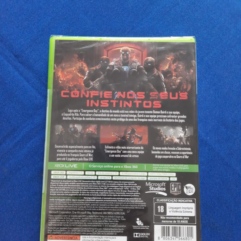 Só Para Xbox - Lt - Titulo do jogo: Gears Of War: Judgment Ano de  lançamento: 2013 Idiomas: Multi (Inclui áudio e menus PTBR) Região: Free  Gênero: Ação, Tiro Desbloqueio: LT 3.0