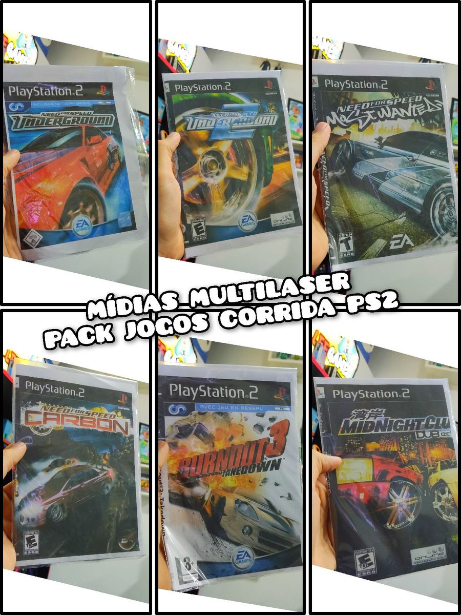 Jogos Novos de Ps2 Mídias Multilaser Alta Qualidade, Pack Jogos de