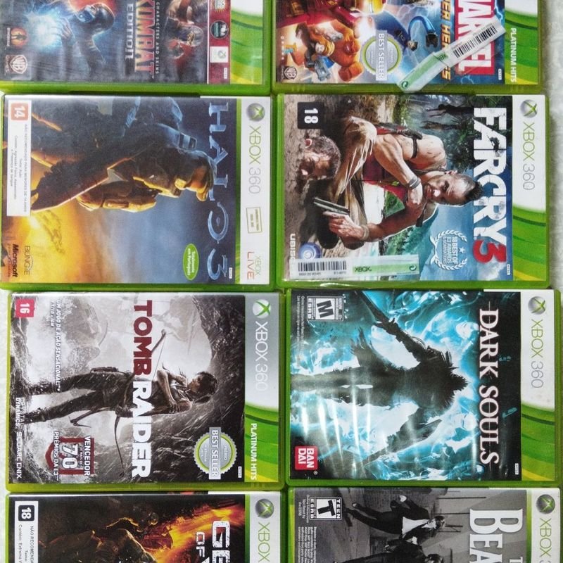 Vários jogos originais para Xbox 360 em ótimo estado - Videogames