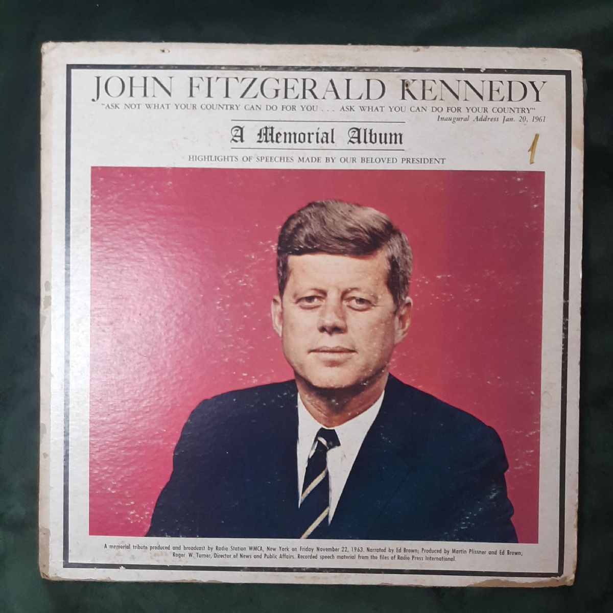 洋楽 John F. Kennedy A Memorial Album LP John Fitzgerald Kennedy - a Memorial Album 1963 - Discurso de