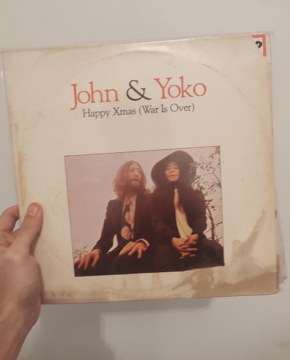 John Lennon Yoko Ono War Is Over Happy Xmas Single Item de Música