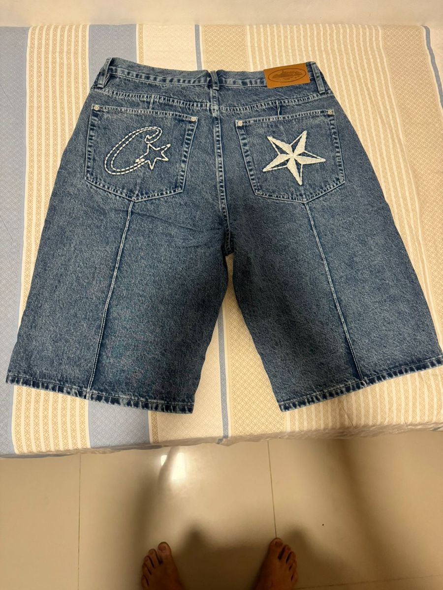 Jorts Corteiz C-Star Denim Faded Blue | Corteiz Usado