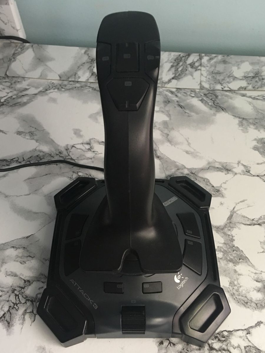 Joystick Logitech Attack 3 | Item Info & Eletro Logitech Usado 22347194 ...