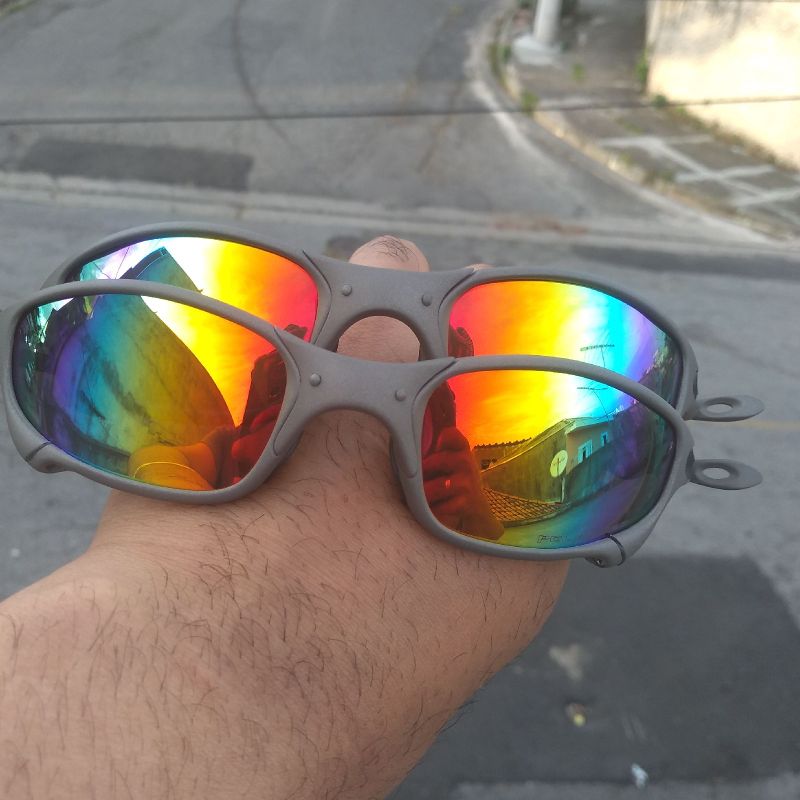 Óculos de Sol Oakley Juliet (Prata Lente Arco íris) ROMEO 2