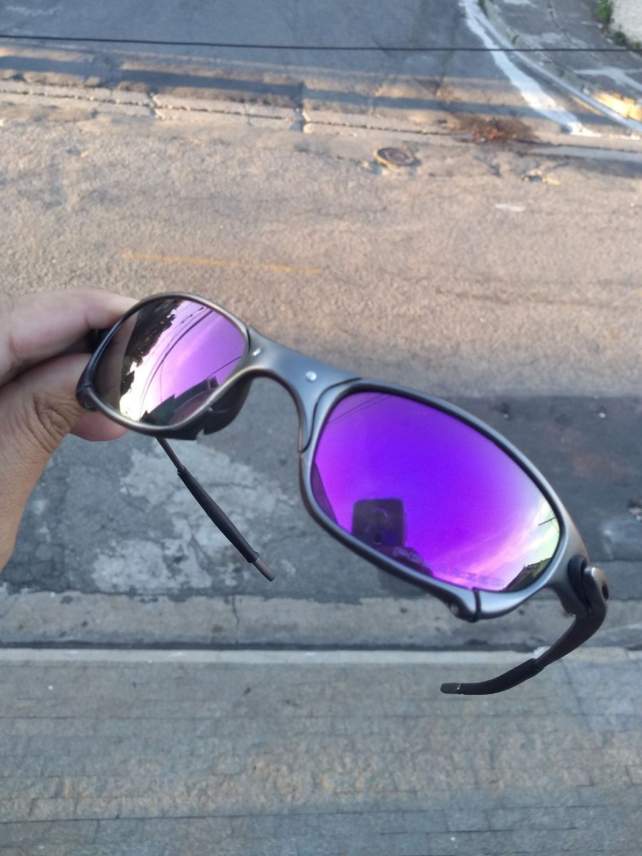 Oculos Juliet Roxo Violeta Polarizada com Cartao Teste | Óculos Masculino  Oakley Nunca Usado 39358942 | enjoei