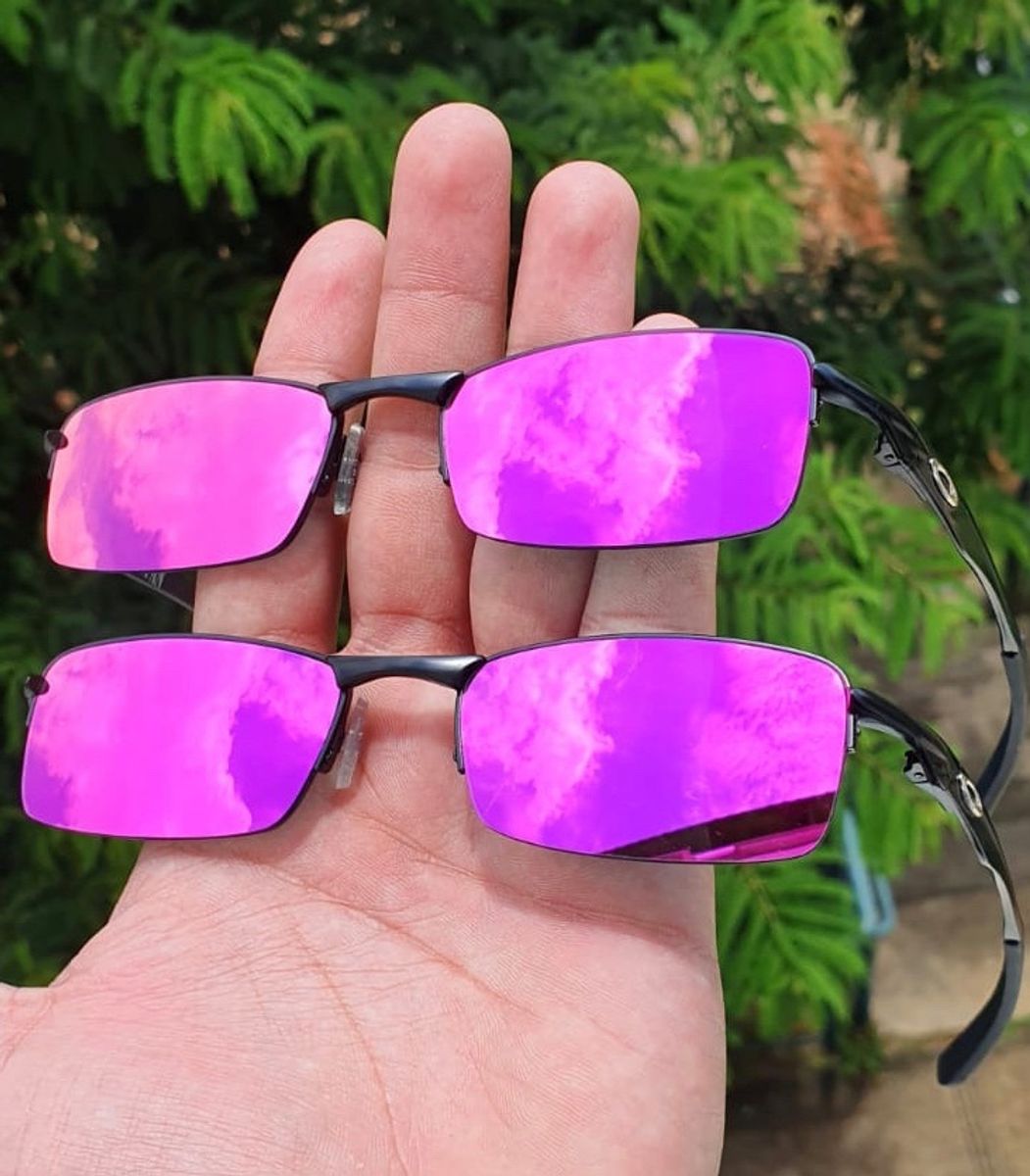 Óculos de sol oakley juliet vilão mandrake rosa