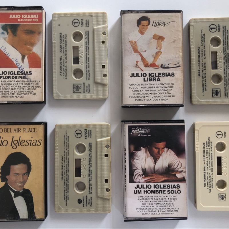 Julio Iglesias Set com 4 Fitas K7 | Usado 46660209 | enjoei