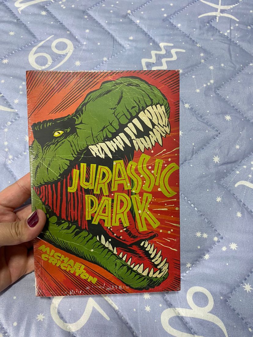 Jurassic Park Livro Michael Crichton Livro Novo Lacrado Livro Editora Aleph Nunca Usado