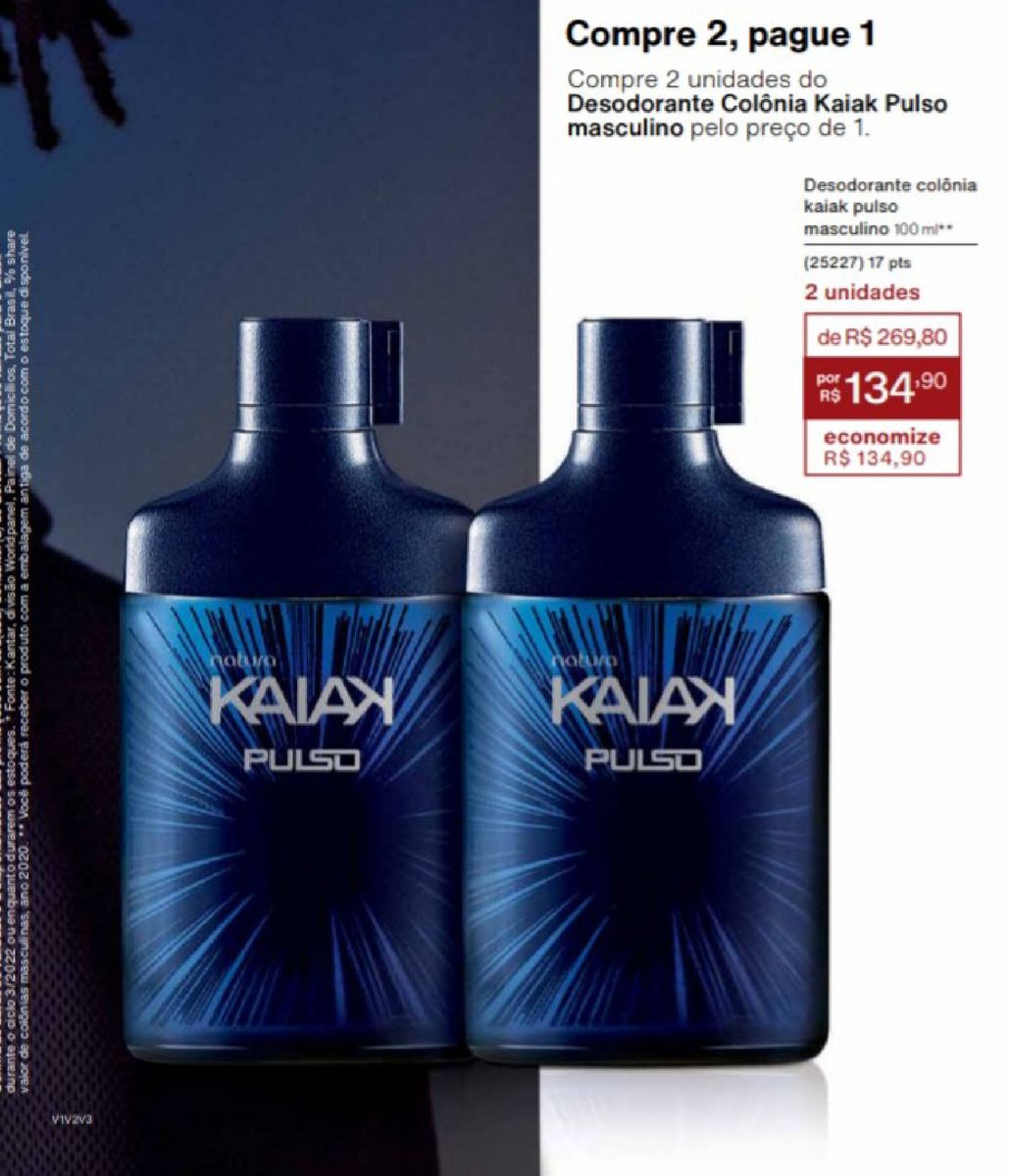 Kaiak Pulso | Produto Masculino Natura Nunca Usado 67194615 | enjoei