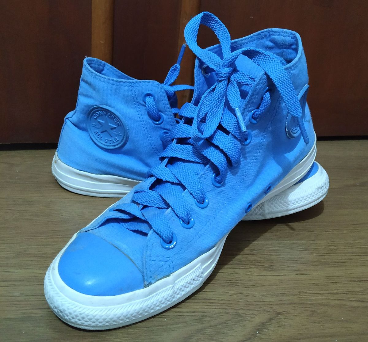 tênis converse all star chuck taylor cano alto azul