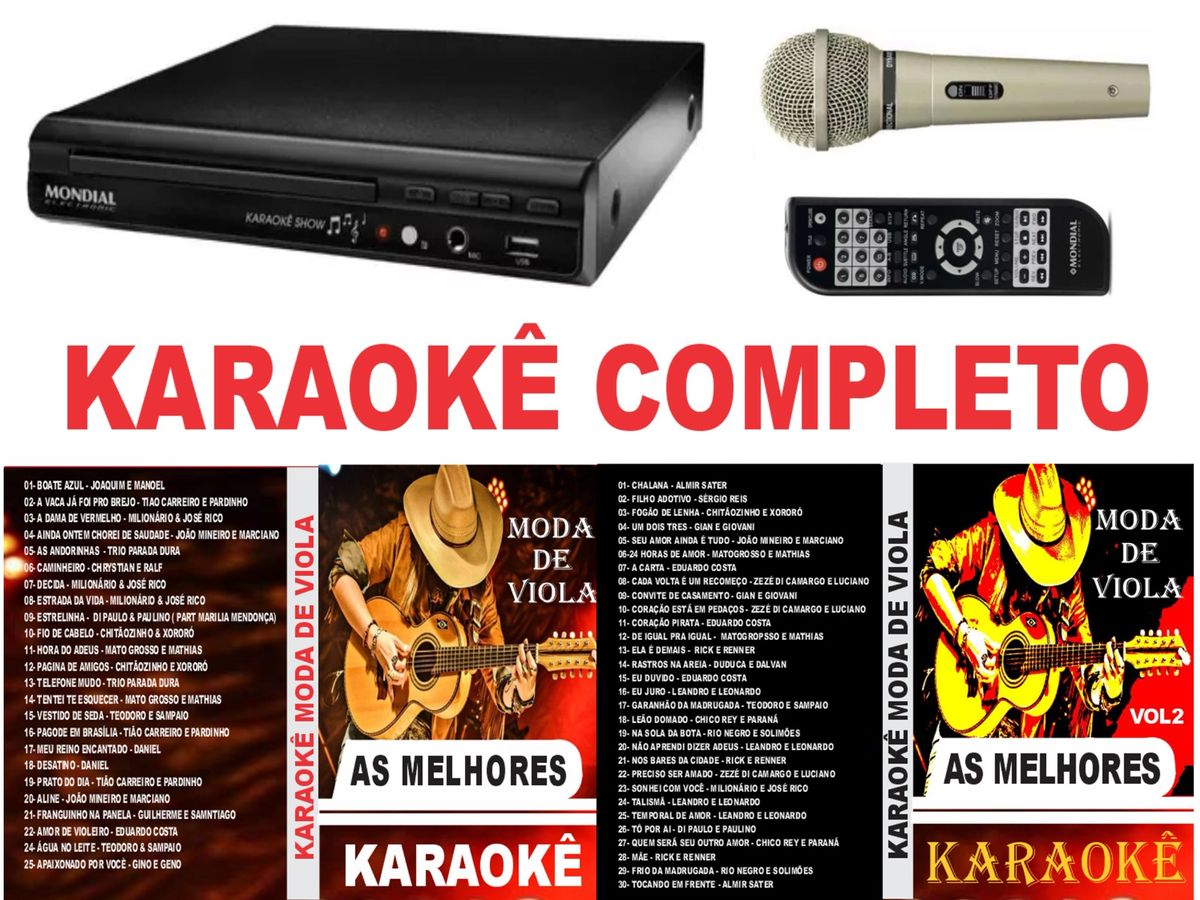 DVD Karaoke D-20 Mondial