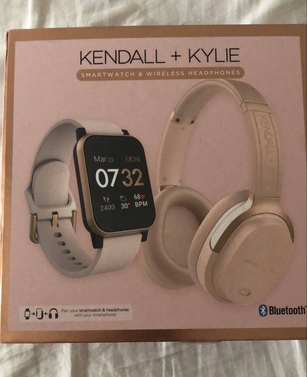 Kendall + Kylie Smart Watch e Headphone (relógio e Fone de Ouvido