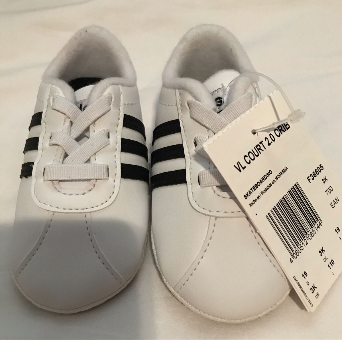 tenis adidas branco bebe