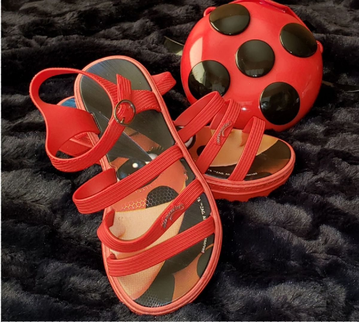 sandália infantil da ladybug